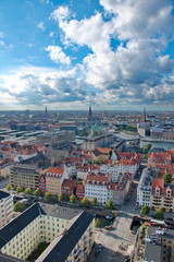 Fototapeta na wymiar View of Copenhagen, Denmark from above