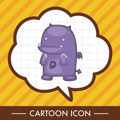 bizarre monster theme elements