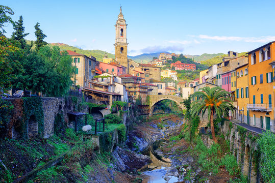 Dolcedo, small italian town in the Maritime Alps, Liguria, Italy