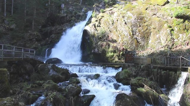 Famous Triberg Waterfalls, Black Forest, Germany