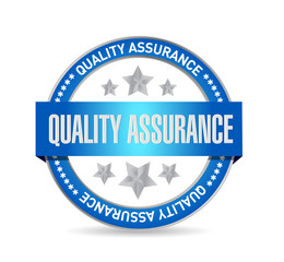 Quality Assurance seal sign concept