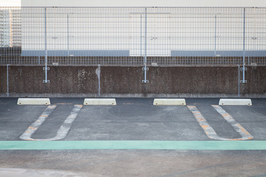 Outdoor Empty Space in a car parking Lot