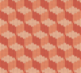 Abstract pattern with seamless knitted texture