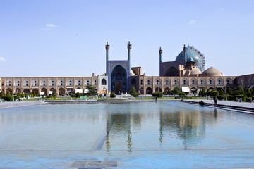 Naghsh-i Jahan Square, Isfahan, Iran, one of the largest city squares in the world and an outstanding example of Iranian and Islamic architecture.