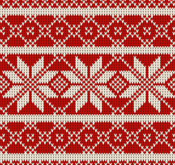 Abstract pattern with seamless knitted texture