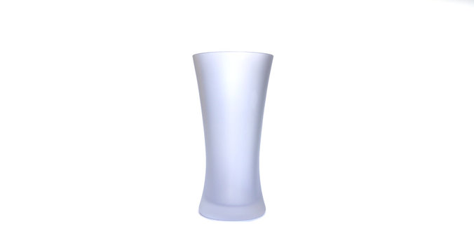 Empty glass isolated on a white background