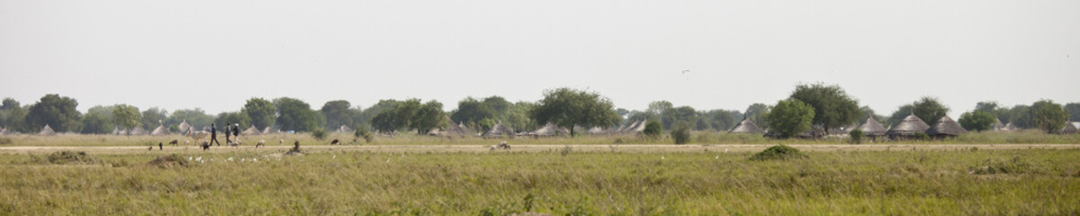 village and road, south sudan
