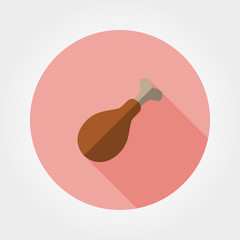 Chicken drumstick icon.