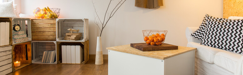 Eco style interior with good atmosphere
