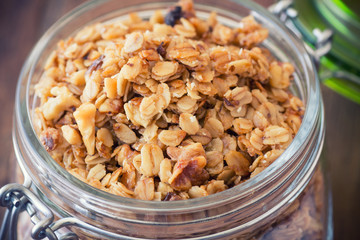 Granola in a jar