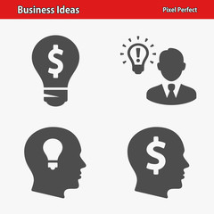 Business Ideas Icons. Professional, pixel perfect icons optimized for both large and small resolutions. EPS 8 format.