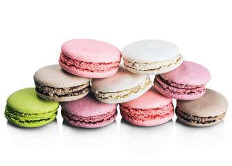 Colorful macaroon cake