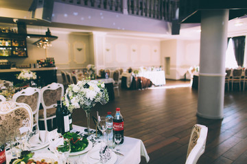 Table set for wedding or event party