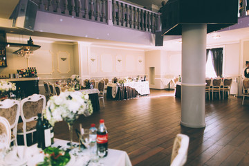 Table set for wedding or event party