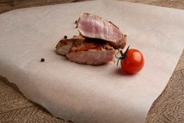 Delicious baked pork