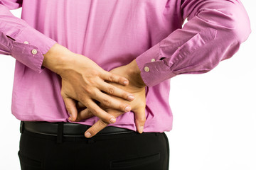 Obraz premium .Back pain man