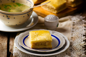  homemade cabbage pie.