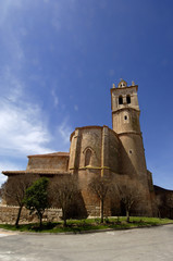 Fototapeta na wymiar church of Tordomar, Burgos, Castilla y Leon, Spain