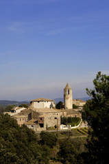 Fototapeta premium Village of Brunyola, La Selva, Girona, Catalonia,Spain