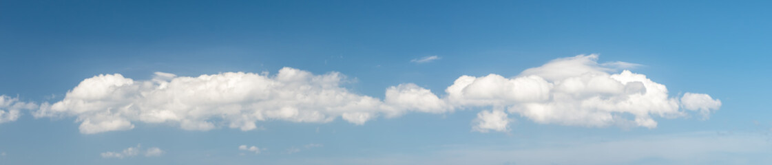 Panorama blue sky background