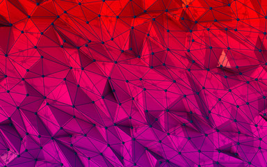 Multicolored low poly background for card, poster or wallpaper. 