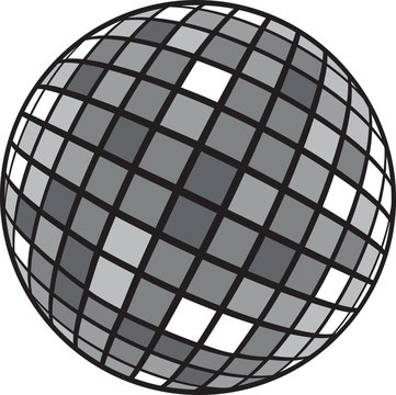 Disco club mirror ball (glitter ball).
