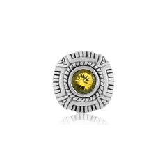 Beautiful Citrine Gemstone Fashion Ring in Sterling Silver