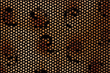 Mosaik mit krummen Linien