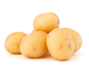 new potato tuber isolated on white background cutout