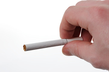 Hand hold cigarette