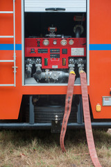 Details of rescue and firefighting truck equipment