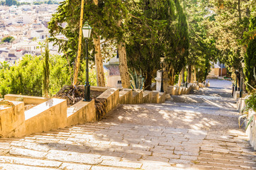 Alte Stein Treppe Aufstieg Aufgang