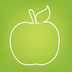 Apple line icon