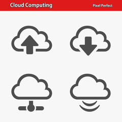 Cloud Computing Icons. Professional, pixel perfect icons optimized for both large and small resolutions. EPS 8 format.