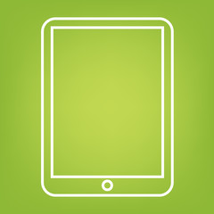 Computer tablet line icon