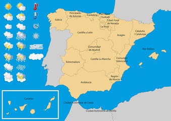 Spain map Weather [Convertido]
