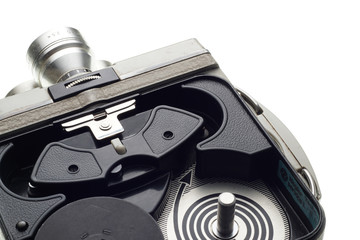 Part of the old dirty movie camera