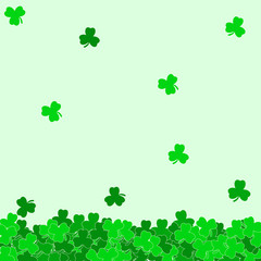 Abstract background of a St. Patrick's Day. Vector illustration