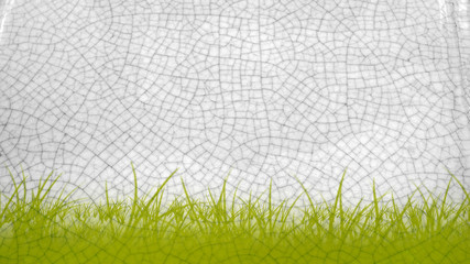 Obraz na płótnie Canvas Background Art Pottery feud green grass
