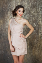 Fototapeta premium Beauty portrait of young attractive woman