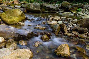 The mountain river, Sochi, Russia.