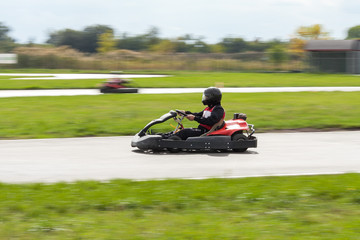 races on kartings. karting. cars races.