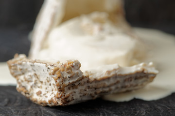 Goat cheese with liquid inside