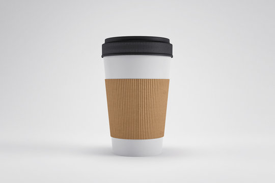 Blank Coffee Cup Isolated (3D Professional Render)