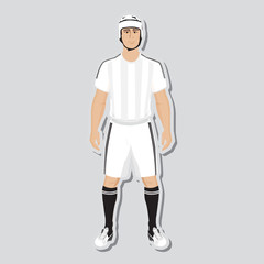 vector rugby player