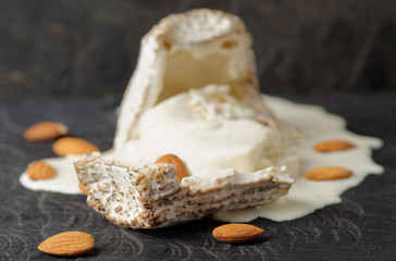 Goat cheese with liquid inside