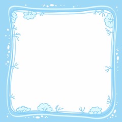 winter frame with trees 