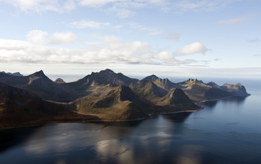 Norway, island Senja / Beautiful, idyllic Senja is Norway's second largest island. Visitors to Senja may enjoy the sea, mountains, beaches, fishing villages and inland areas.