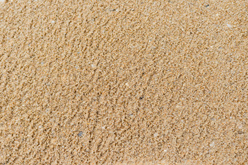 Closeup of sand beach texture