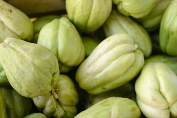 Fresh Chayote vegetables